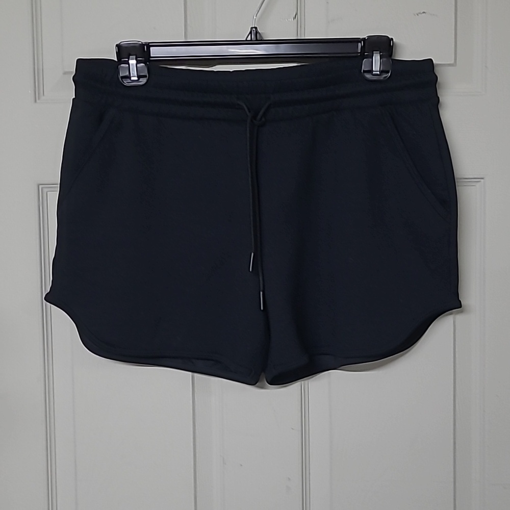 HUDSON NORTH Women's Black Lightweight Athletic Shorts Large Like New